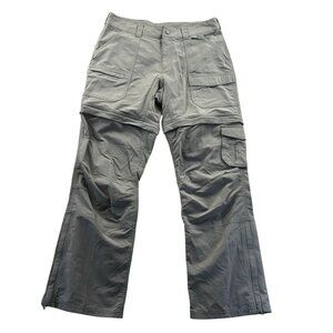 Eastern Mountain Sports Womens Convertible Cargo Pants 4S Gray Hiking Outdoors
